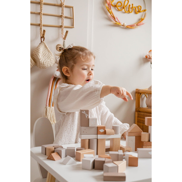 Label Label Nougat 50 stuks Houten Blokken LLWT-37100