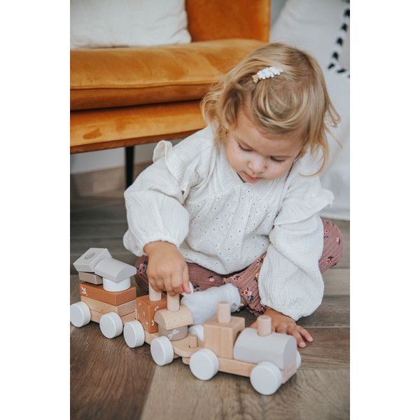 Label Label Nougat Houten Speelgoed Trein LLWT-34390