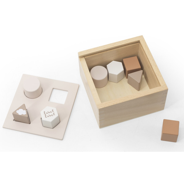 Label Label Nougat Houten Vormenstoof LLWT-34369