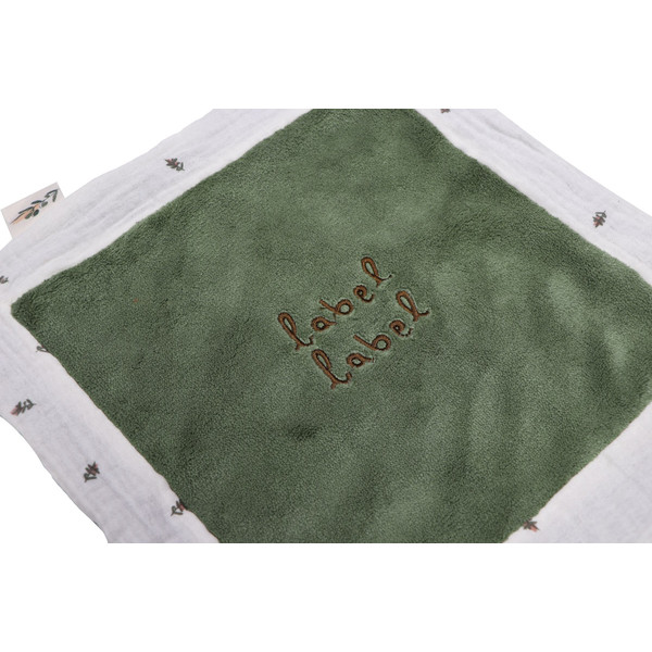 Label Label Olijf Donkergroen Knuffeldoekje LLPL-02683