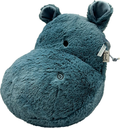 Label Label Hippo Harvey Blauw Muurdecoratie