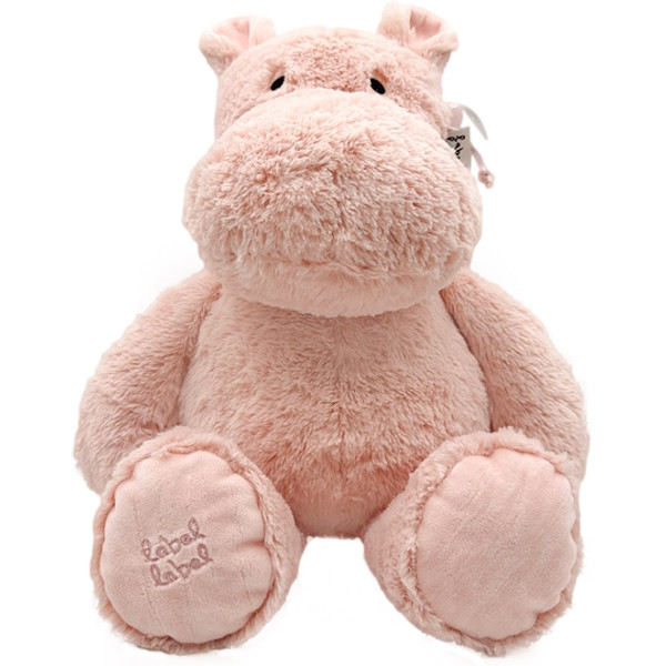 Label Label Hippo Harvey Roze 34 cm Knuffel LLPL-04021