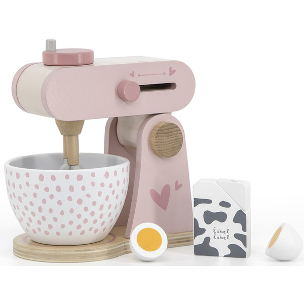 Label Label Roze Houten Keukenmixer LLWT-24937