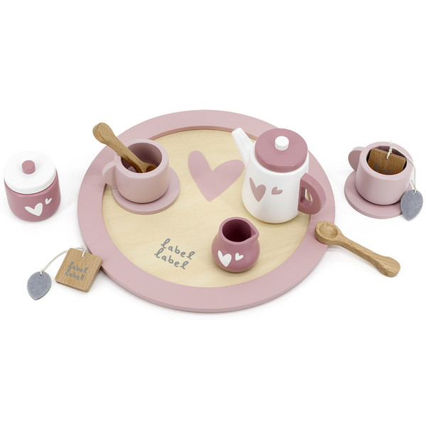 Label Label Roze Houten Theeservies Set LLWT-24838