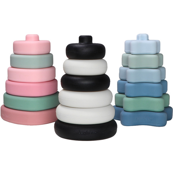 Label Label Zwart/Wit Silicone Stapeltoren LLST-15379