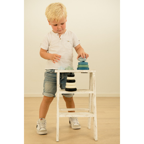 Label Label Zwart/Wit Silicone Stapeltoren LLST-15379