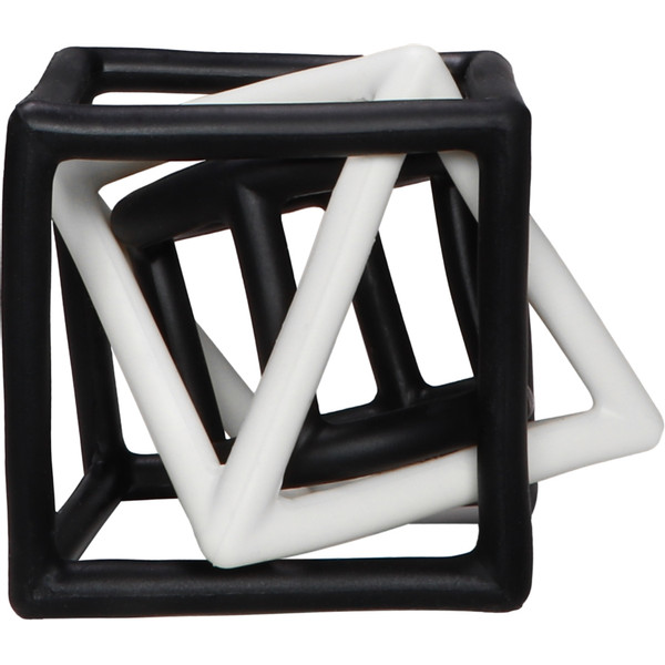 Label Label Zwart/Wit 3 stuks Geometrische Silicone Bijtringen LLST-15317