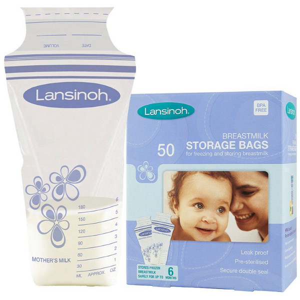 Lansinoh 50 Stuks Moedermelk Bewaarzakjes 40056