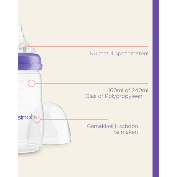 Lansinoh NaturalWave Spenen en Babyflesjes Starterset 76420