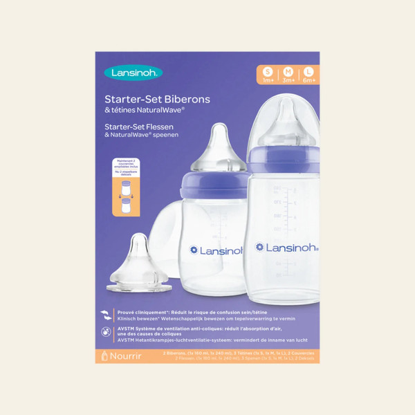Lansinoh NaturalWave Spenen en Babyflesjes Starterset 76420