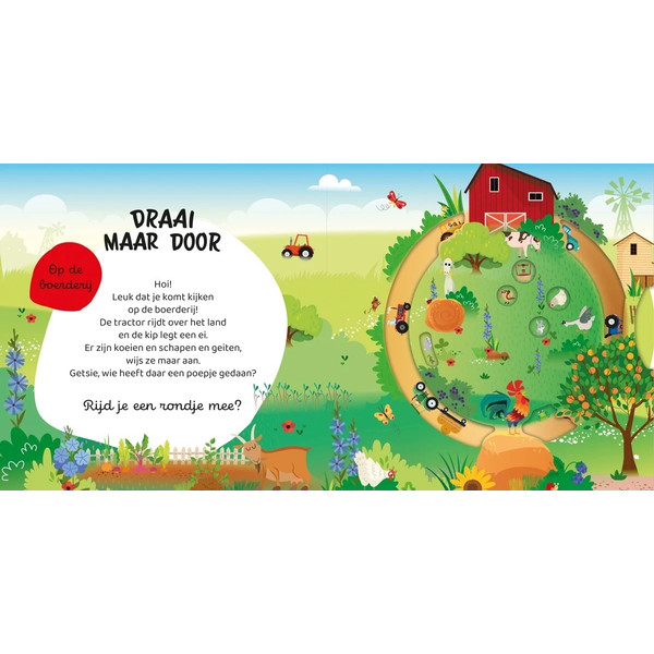 Lantaarn Draai Maar Door Boerderij Interactief Kinderboek