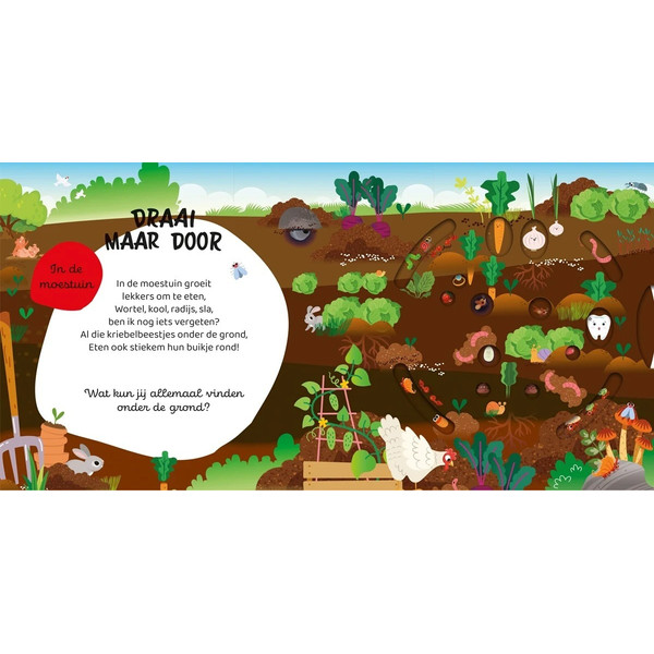 Lantaarn Draai Maar Door Boerderij Interactief Kinderboek