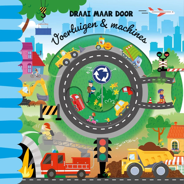 Lantaarn Draai Maar Door Voertuigen en Machines Interactief Kinderboek