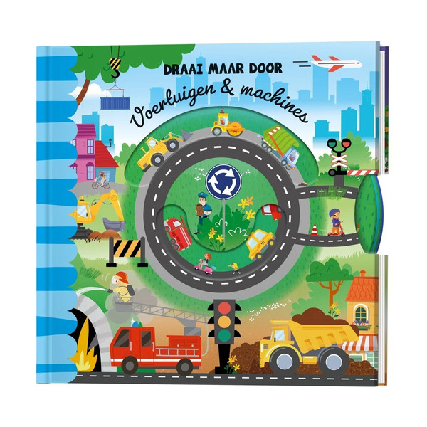 Lantaarn Draai Maar Door Voertuigen en Machines Interactief Kinderboek