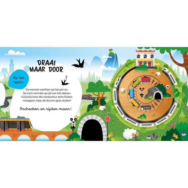 Lantaarn Draai Maar Door Voertuigen en Machines Interactief Kinderboek