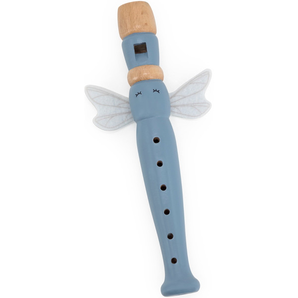 Label Label Blauw Houten Fluit LLWT-04434