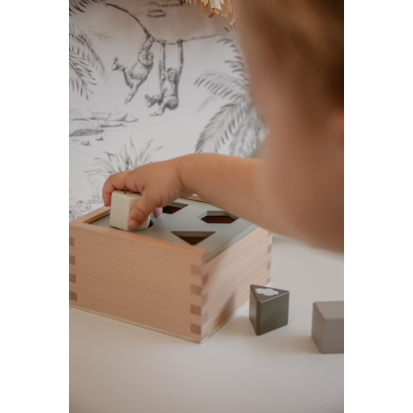 Label Label Olijfgroen Houten Vormenstoof LLWT-10268