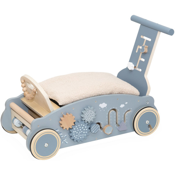 Label Label Blauw Houten 3-in-1 Looptrainer / Loopauto LLWT-10329