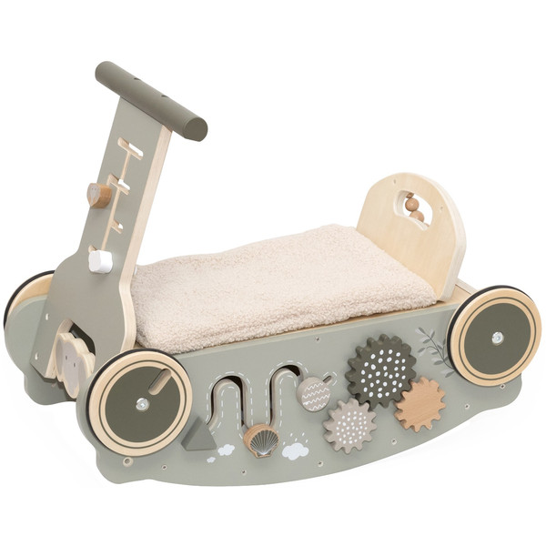 Label Label Olijfgroen Houten 3-in-1 Looptrainer / Loopauto LLWT-10336