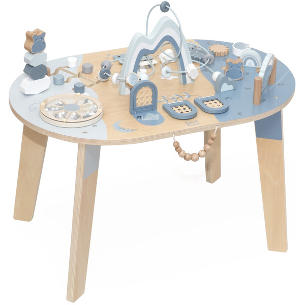Label Label Blauw Houten Activiteitentafel LLWT-10367