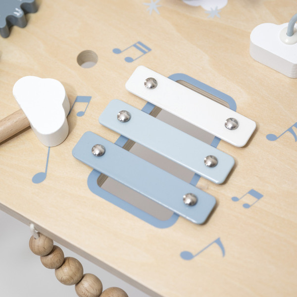 Label Label Blauw Houten Activiteitentafel LLWT-10367
