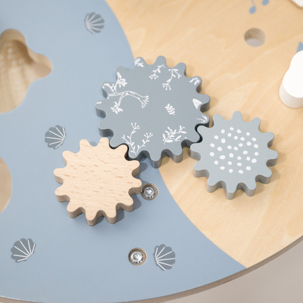 Label Label Blauw Houten Activiteitentafel LLWT-10367