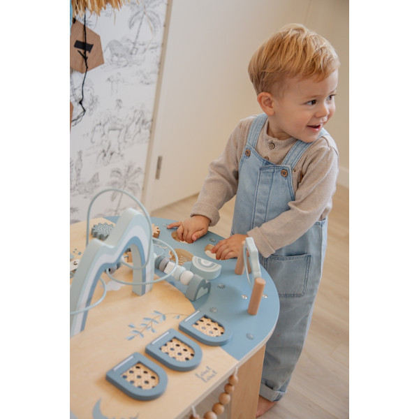 Label Label Blauw Houten Activiteitentafel LLWT-10367