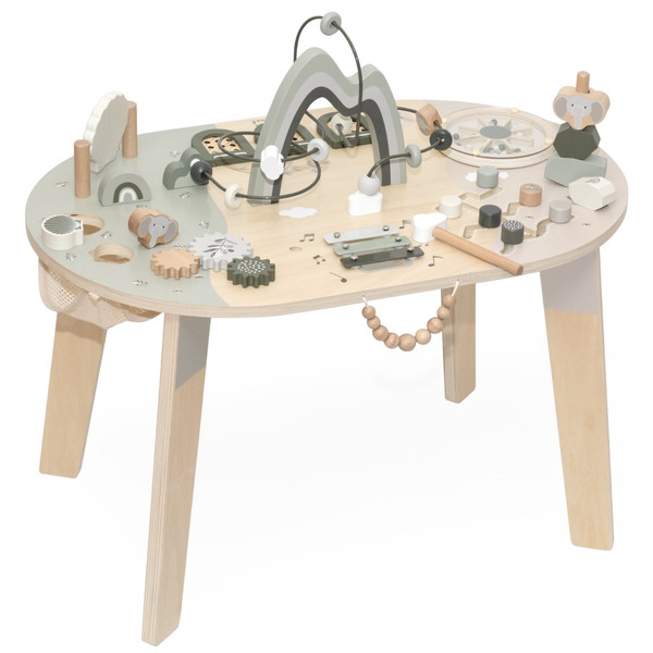 Label Label Olijfgroen Houten Activiteitentafel LLWT-10374