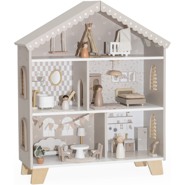 Label Label Nougat Houten Poppenhuis LLWT-10473