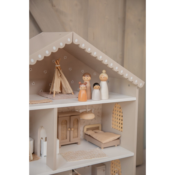 Label Label Nougat Houten Poppenhuis LLWT-10473