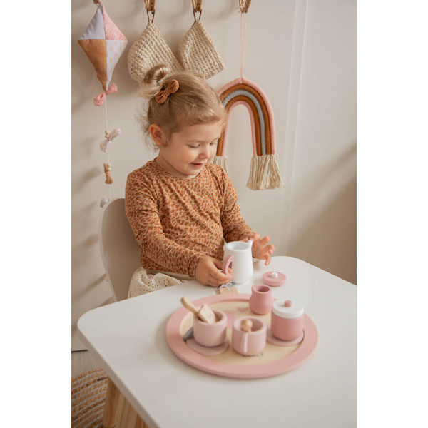 Label Label Roze Houten Theeservies Set LLWT-24838
