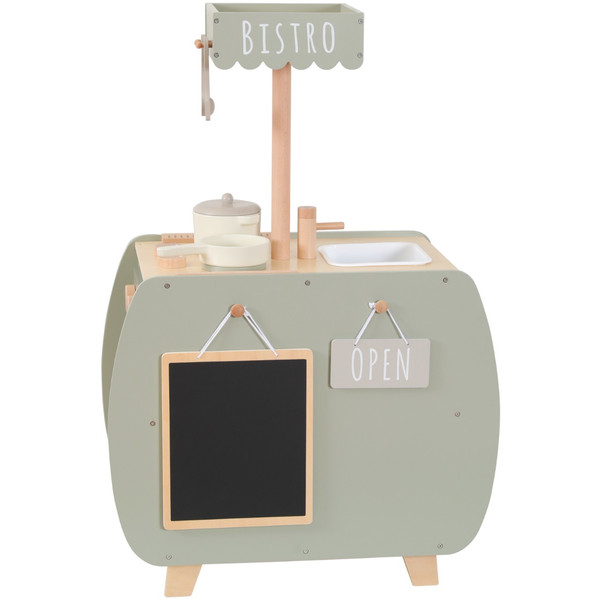 Label Label Olijfgroen Houten Bistro Keuken LLWT-27594