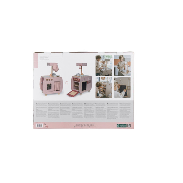 Label Label Roze Houten Bistro Keuken LLWT-34741