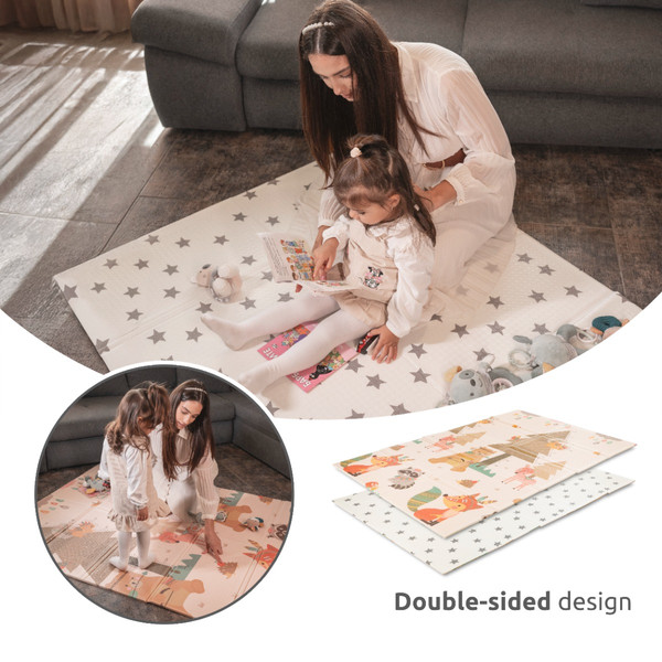 Lorelli Home & Stars 120x180 cm Omkeerbare Speelmat