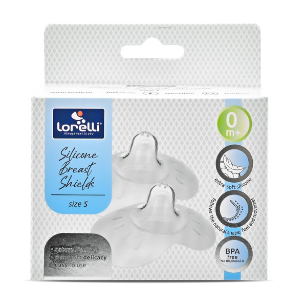 Lorelli 2 stuks maat S Siliconen Tepelbeschermers incl. Bewaardoosje 1022078