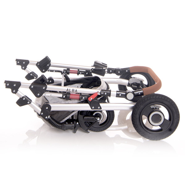 Lorelli Alba Premium Black 3-in-1 Combi Kinderwagen incl. Spirit Autostoel