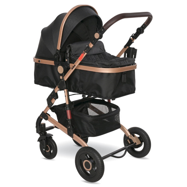 Lorelli Alba Premium Black 3-in-1 Combi Kinderwagen incl. Spirit Autostoel