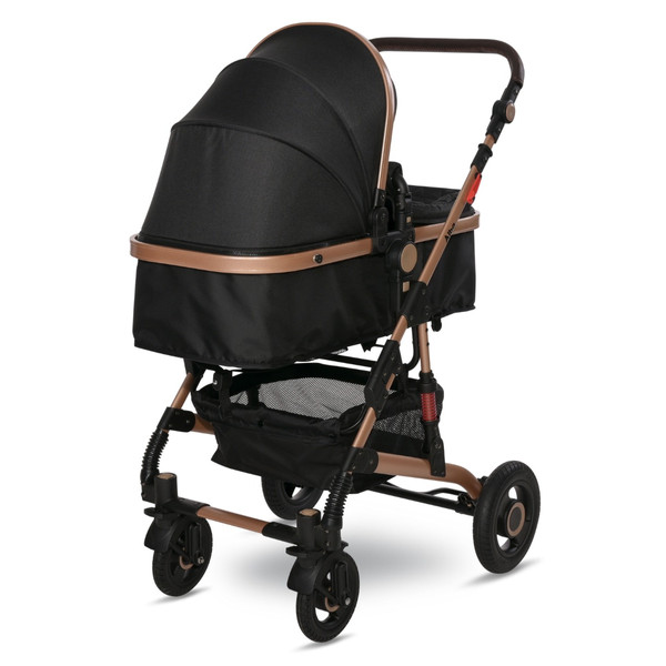 Lorelli Alba Premium Black 3-in-1 Combi Kinderwagen incl. Spirit Autostoel