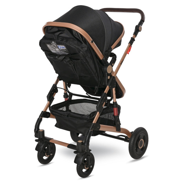 Lorelli Alba Premium Black 3-in-1 Combi Kinderwagen incl. Spirit Autostoel