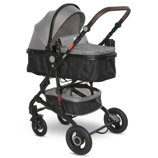 Lorelli Alba Premium Opaline Grey 3-in-1 Combi Kinderwagen incl. Spirit Autostoel