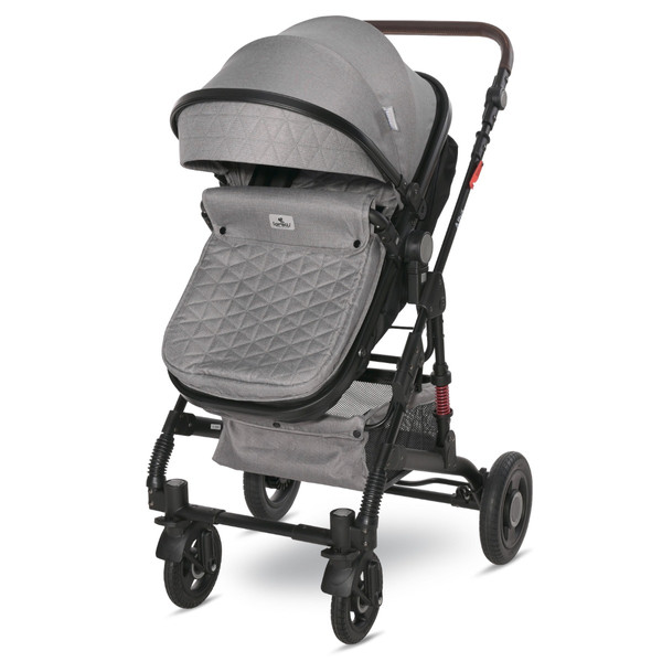 Lorelli Alba Premium Opaline Grey 3-in-1 Combi Kinderwagen incl. Spirit Autostoel