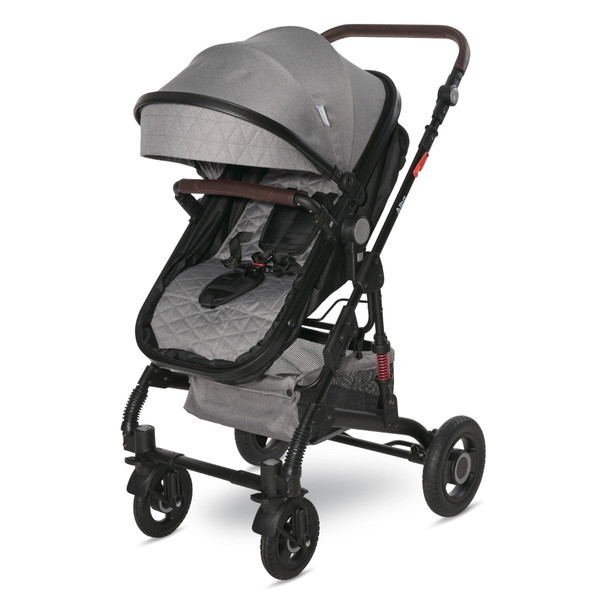 Lorelli Alba Premium Opaline Grey 3-in-1 Combi Kinderwagen incl. Spirit Autostoel