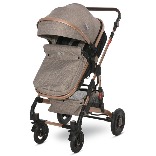 Lorelli Alba Premium Pearl Beige 3-in-1 Combi Kinderwagen incl. Spirit Autostoel
