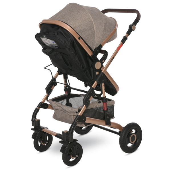 Lorelli Alba Premium Pearl Beige 3-in-1 Combi Kinderwagen incl. Spirit Autostoel