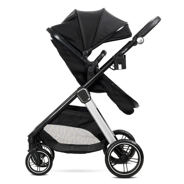 Lorelli Aspen Black 3-in-1 Combi Kinderwagen incl. i-Size Autostoel