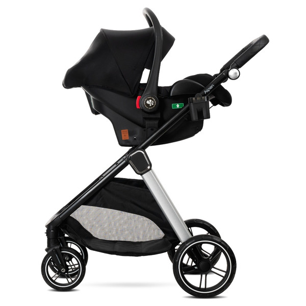 Lorelli Aspen Black 3-in-1 Combi Kinderwagen incl. i-Size Autostoel