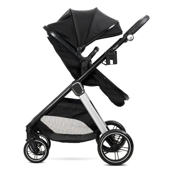 Lorelli Aspen Black 3-in-1 Combi Kinderwagen incl. i-Size Autostoel