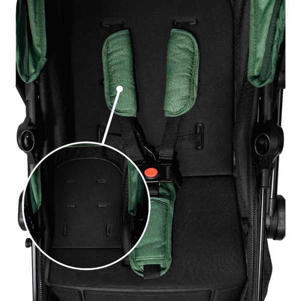 Lorelli Aspen Green 3-in-1 Combi Kinderwagen incl. i-Size Autostoel