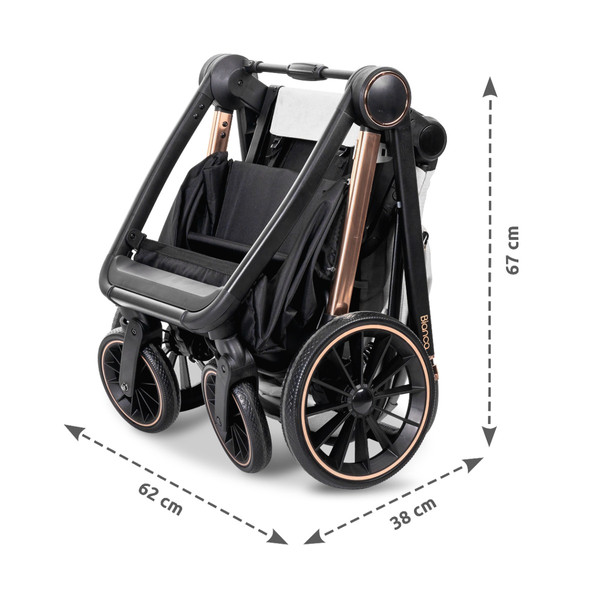 Lorelli Bianca Grey 3-in-1 Kinderwagen incl. i-Size Autostoel 1002201-2506