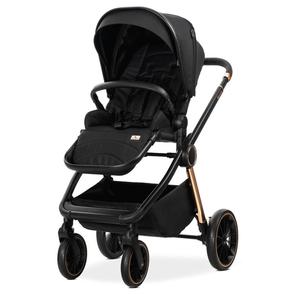 Lorelli Bianca Black 3-in-1 Kinderwagen incl. i-Size Autostoel 1002201-2501